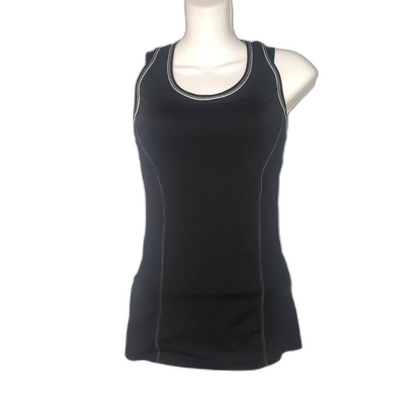 LOLE Black Racerback Workout Tank Top with Built In Bra Size Small - Picture 1 of 8